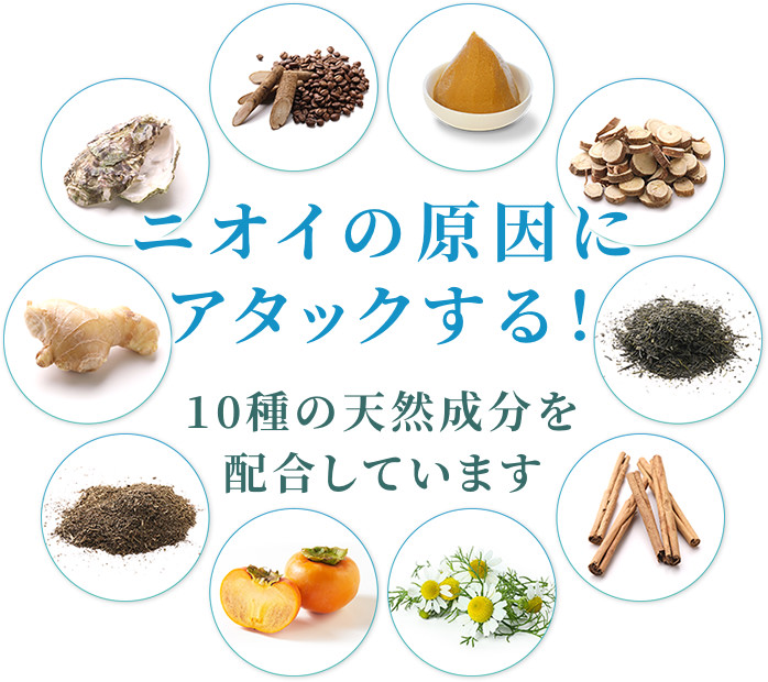 ニオイの原因にアタックする！