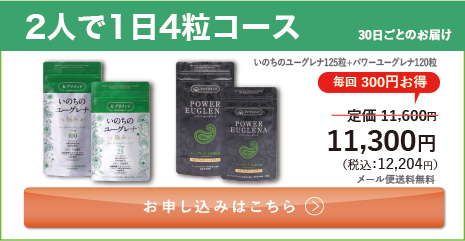 定期ファミリー割セット 2人で1日4粒コース