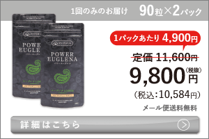 男性向けミドリムシ　パワーユーグレナ 90粒×2パック