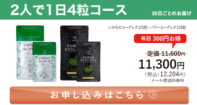 定期ファミリー割セット 2人で1日4粒コース