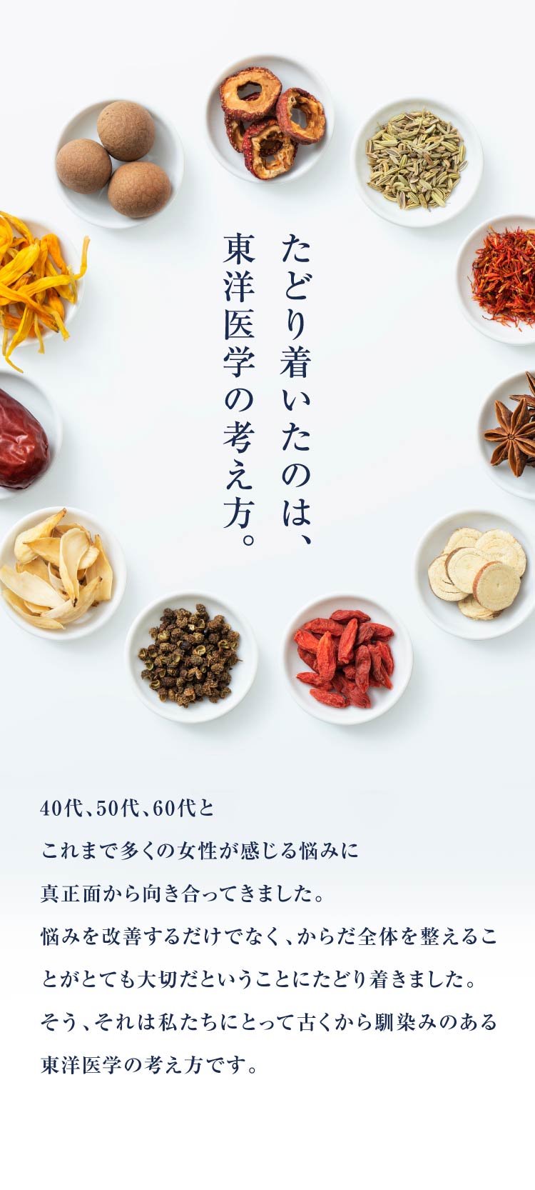 たどり着いたのは、東洋医学の考え方。