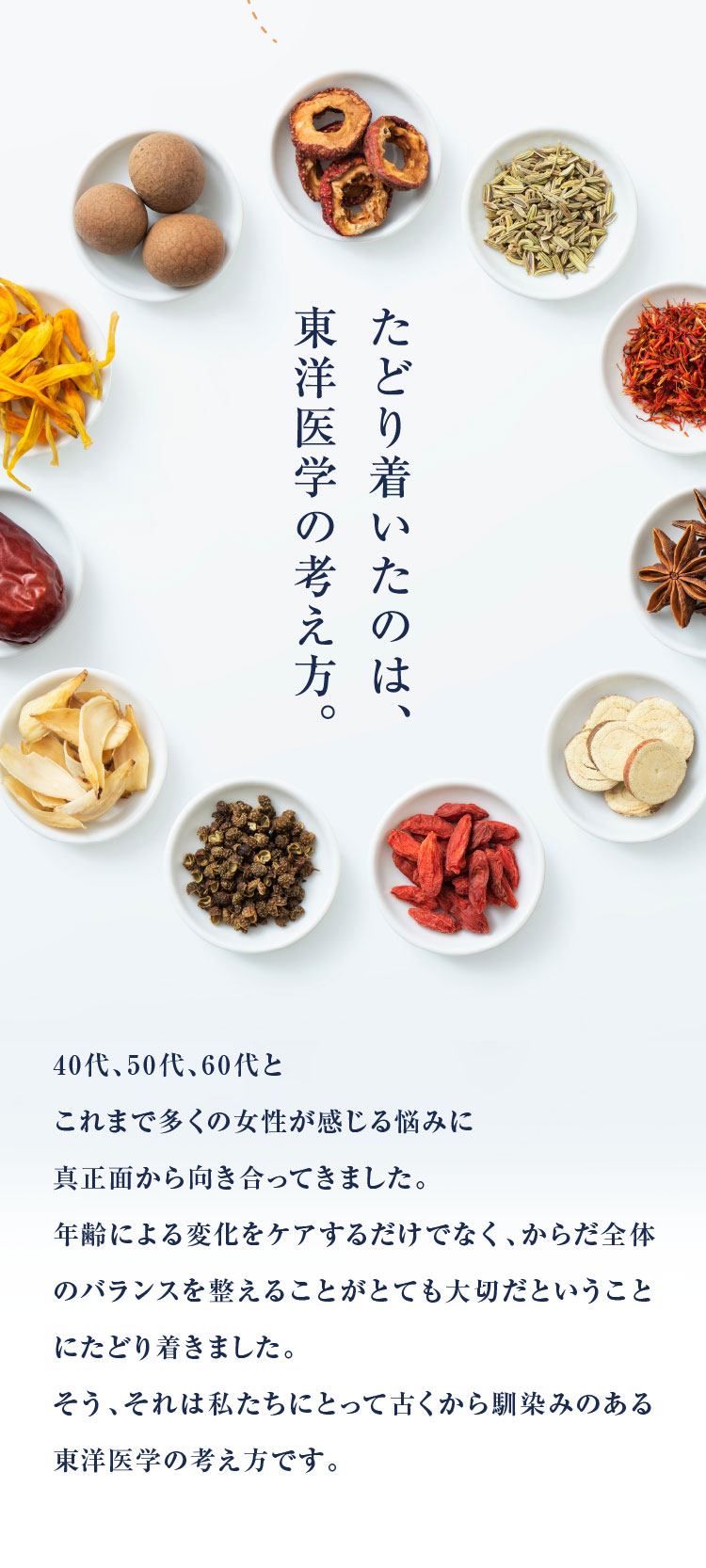 たどり着いたのは、東洋医学の考え方。