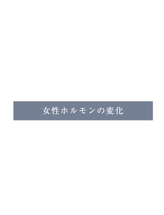 それは、女性ホルモンの減少が原因かもしれません