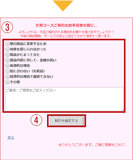 定期コースを解約したい
