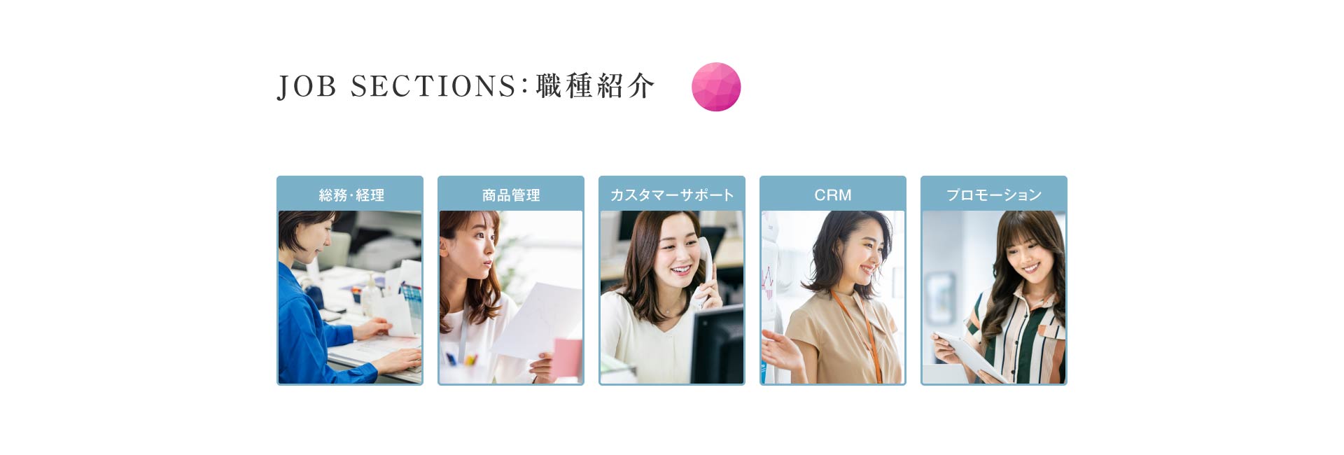 JOB SECTIONS:職種紹介