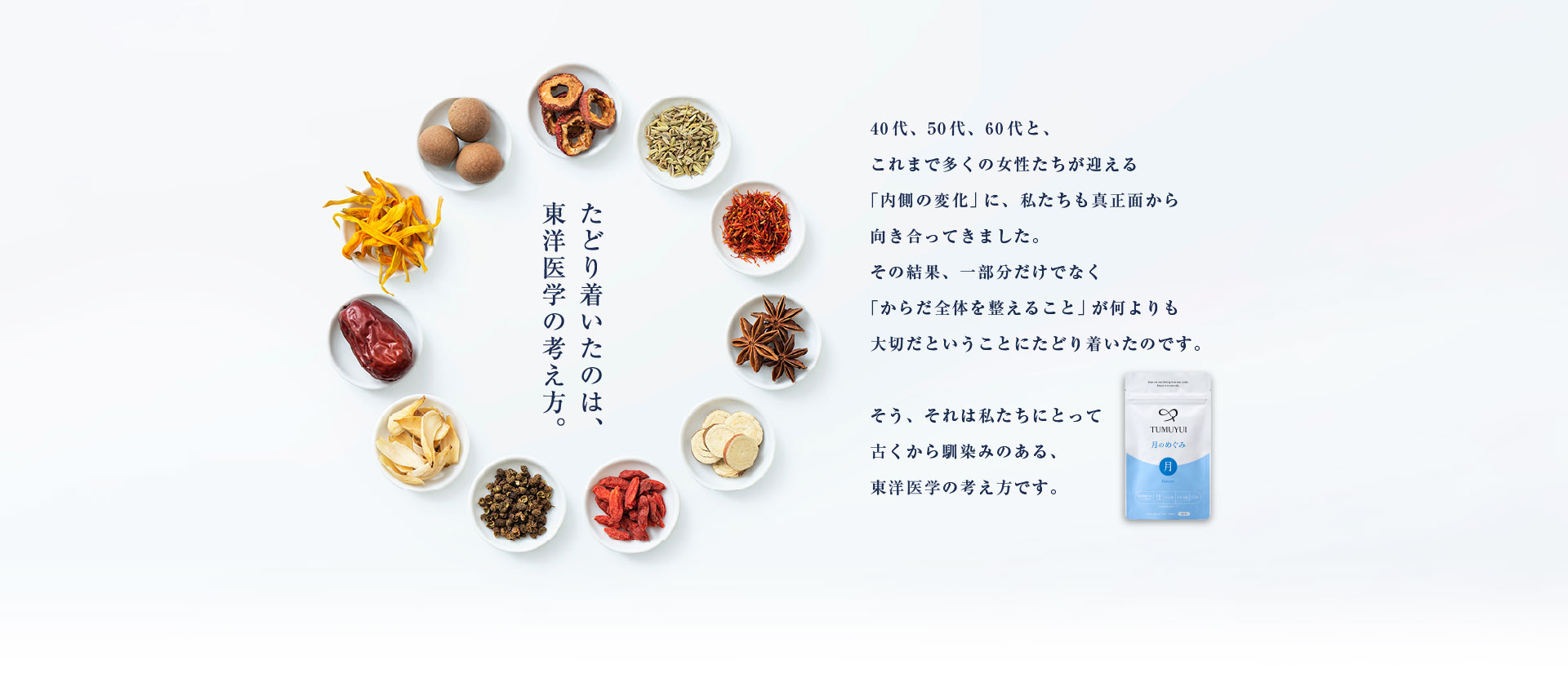 たどり着いたのは、東洋医学の考え方。