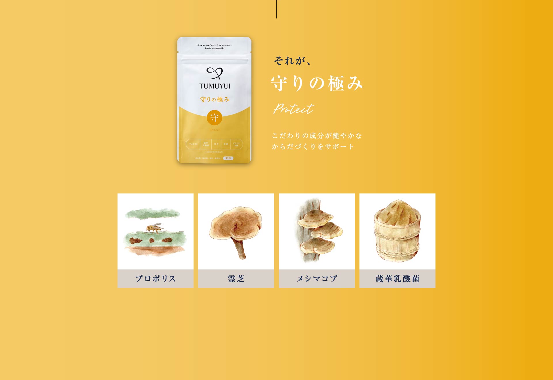 それが、守りの極み こだわりの成分が健やかなからだづくりをサポート