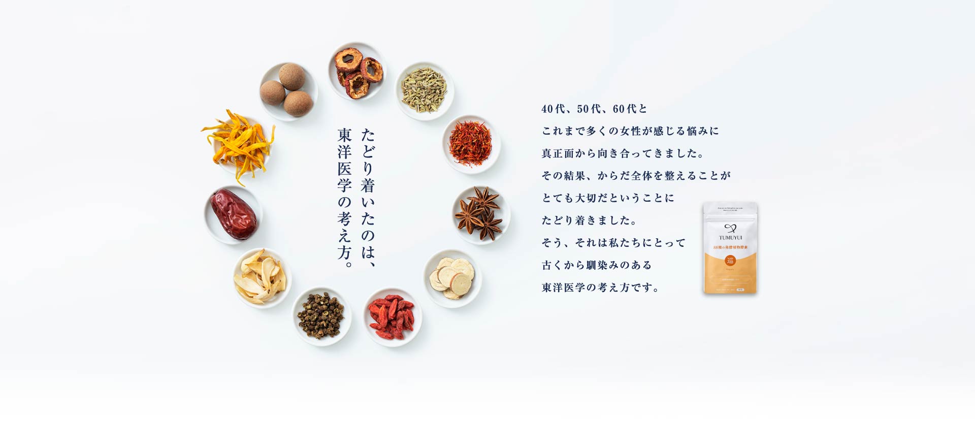 たどり着いたのは、東洋医学の考え方。