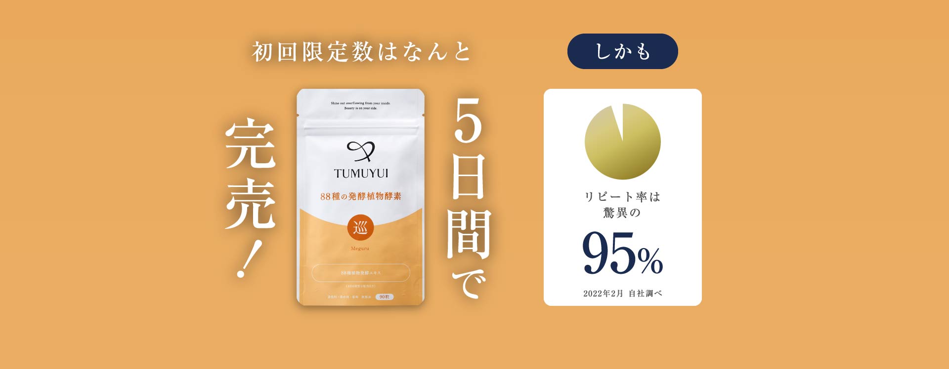 初回限定数はなんと5日間で完売！
