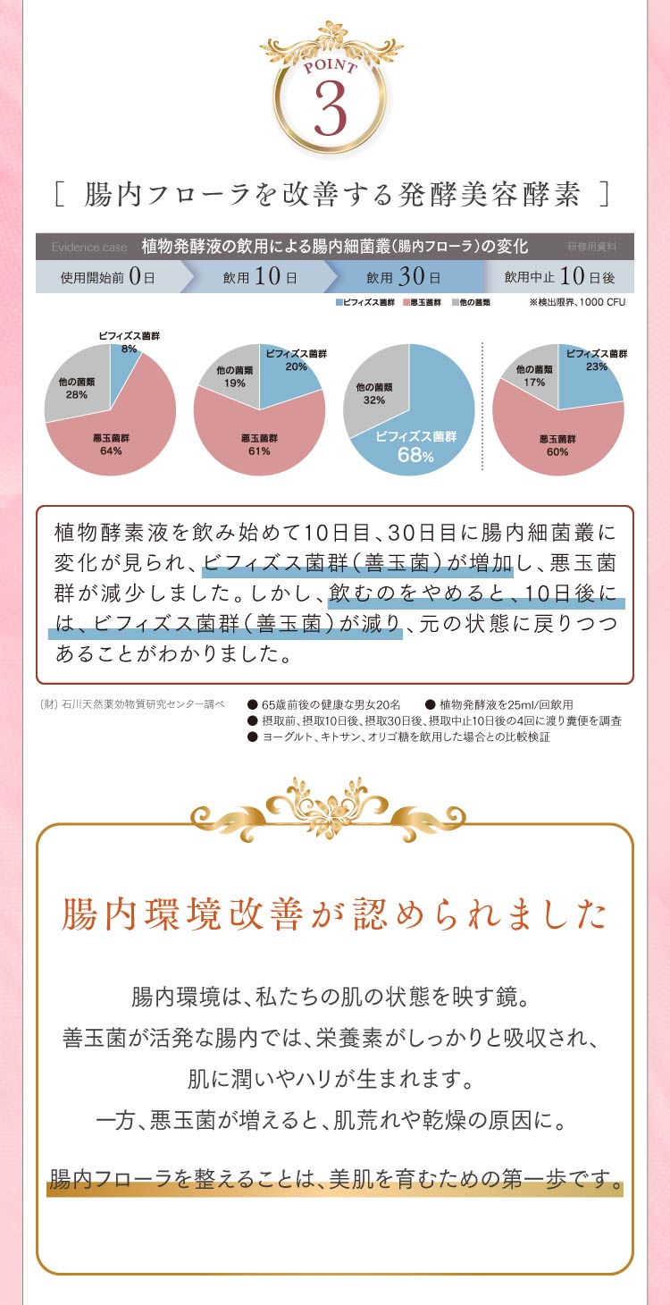 腸内フローラを改善する発酵美容酵素